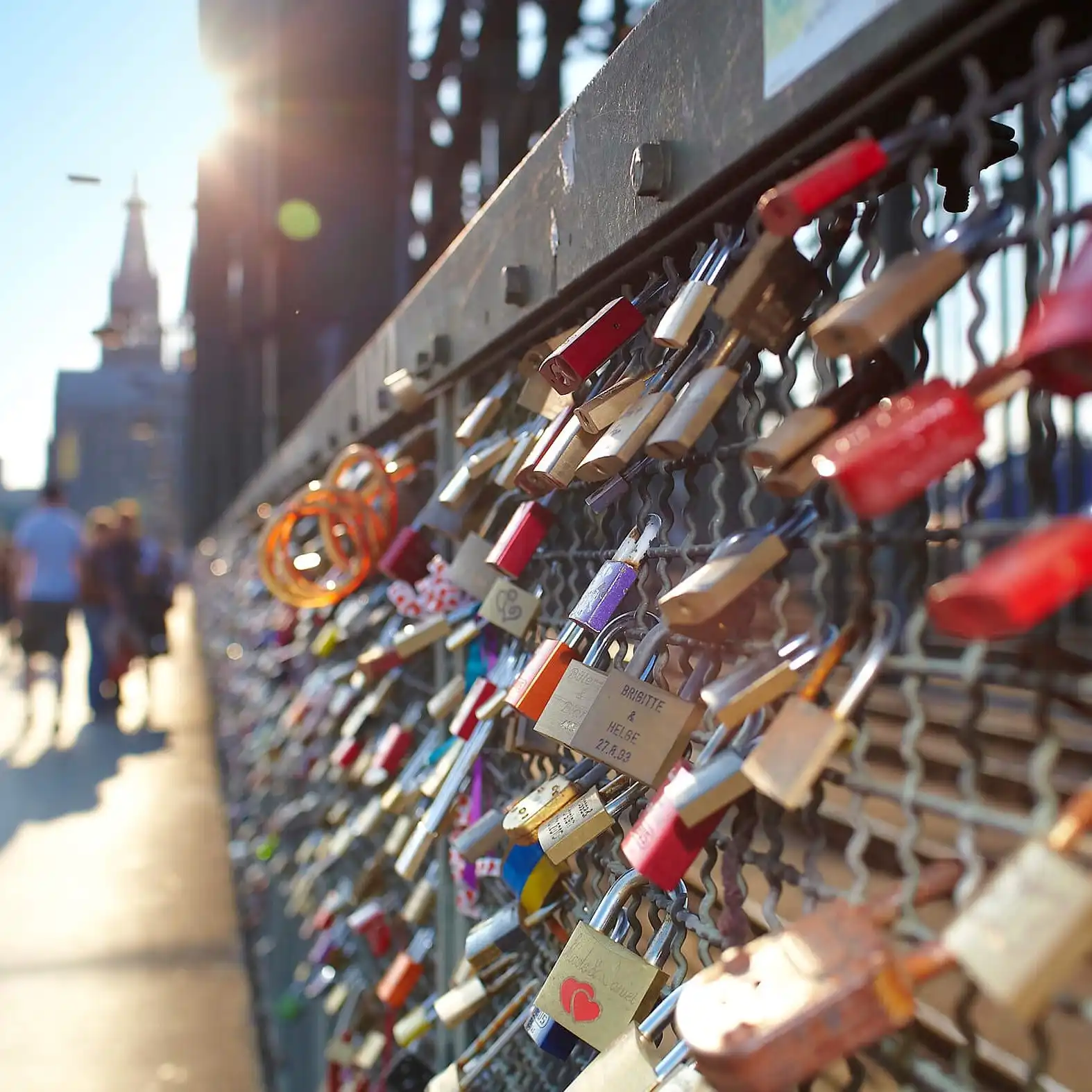 Hohenzollern Bridge and Rhine Promenade